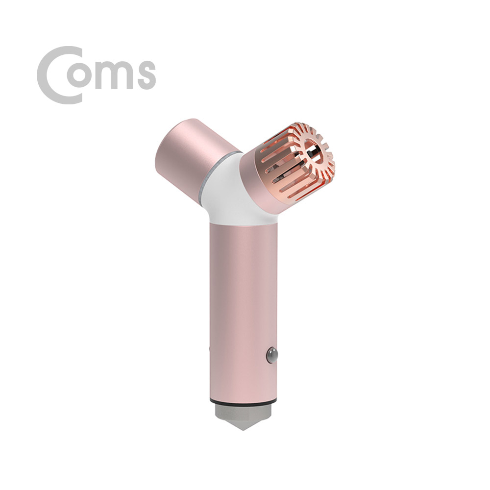 Coms 리큐엠 차량용 고속충전 음이온 공기청정기 / 로즈골드 / USB 1Port