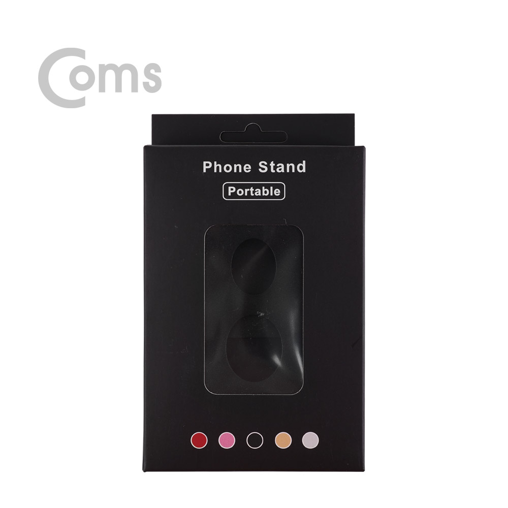 Coms 접이식 스마트폰 스탠드, Black/ 스마트폰 거치대