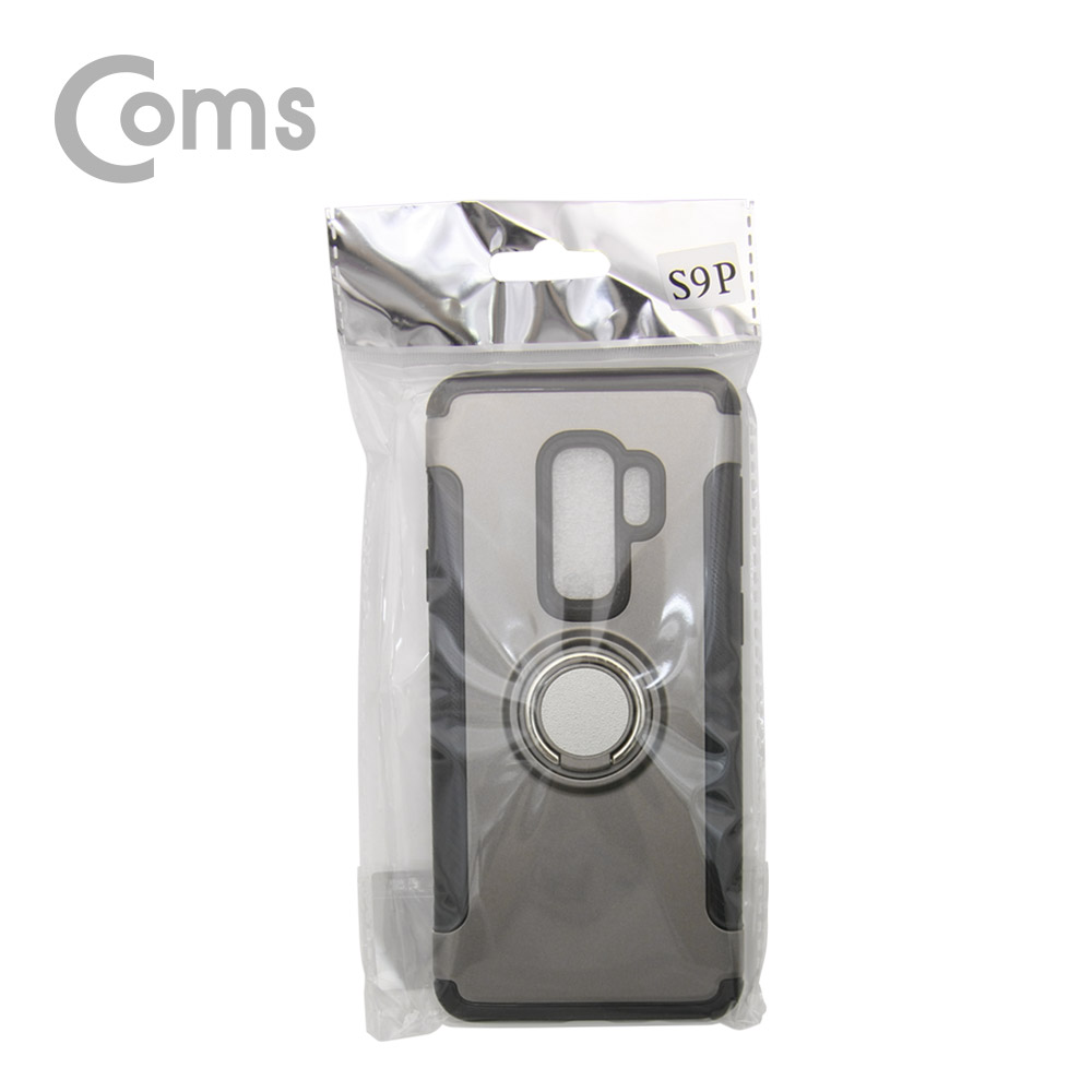 Coms 스마트폰 케이스(핑거링), Gray, 갤S9P/갤럭시