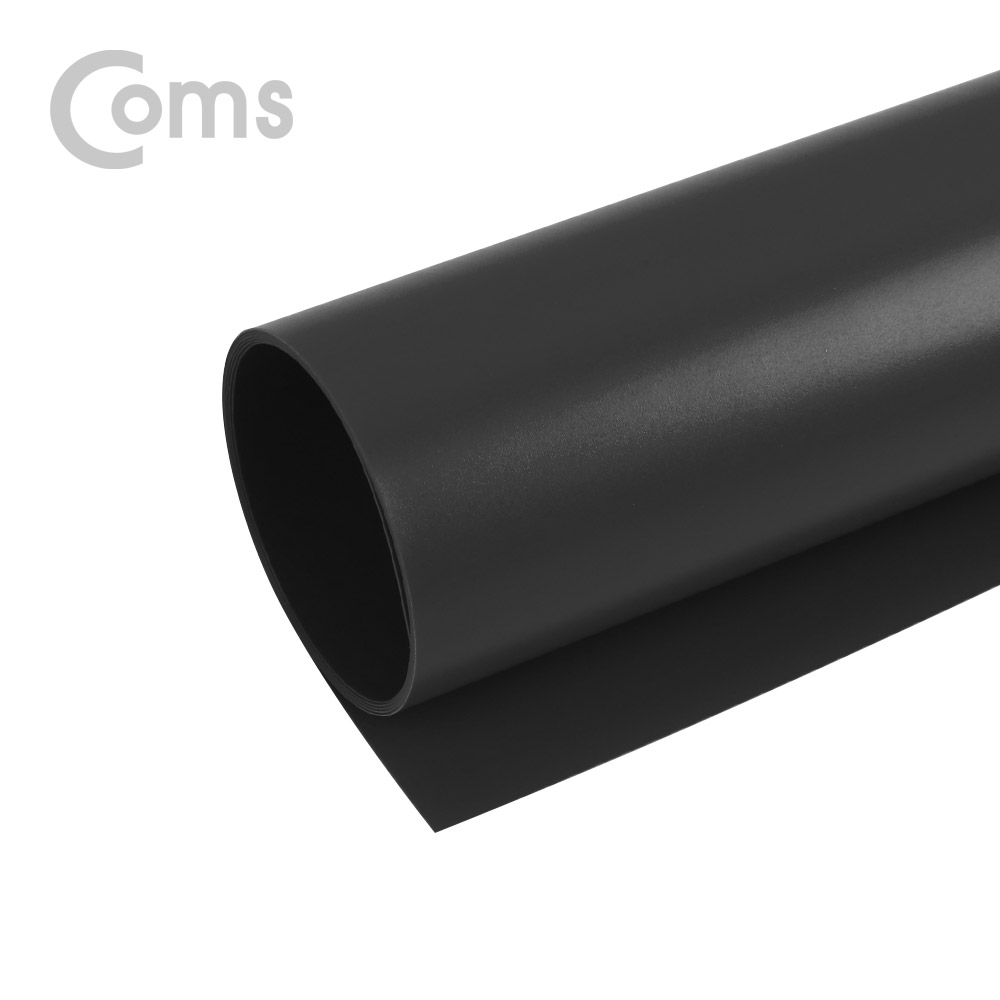 Coms 촬영 PVC 양면 무광 배경지 (80X154cm) Black