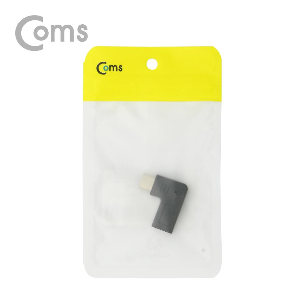 Coms USB 3.1 젠더(Type C) - Micro 5P(F)/C(M), Black / 꺾임(꺽임)