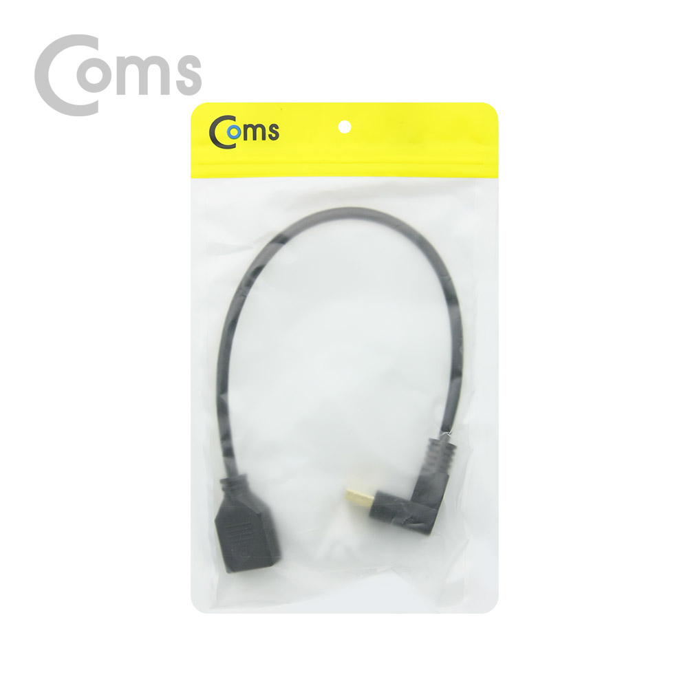 Coms 디스플레이 포트 젠더 연장 DP(M) 하향꺾임(꺽임)/DP(F) 30cm/DisplayPort