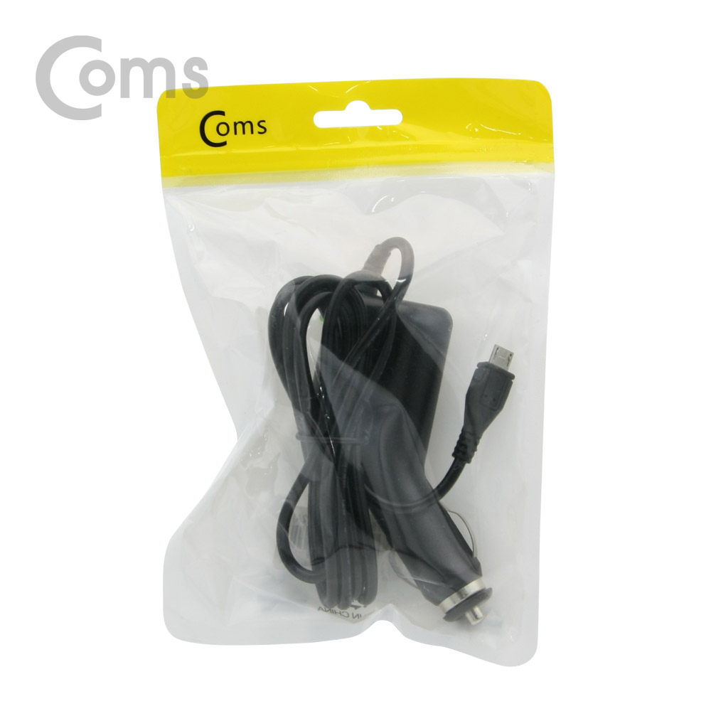 Coms 차량용 시가잭(시거잭) 충전 케이블(DC 5V/2A), Micro 5P