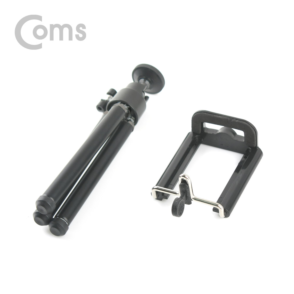 Coms 스마트폰 삼각대 / 휴대용 / 2단 미니형 / 고정가이드 포함