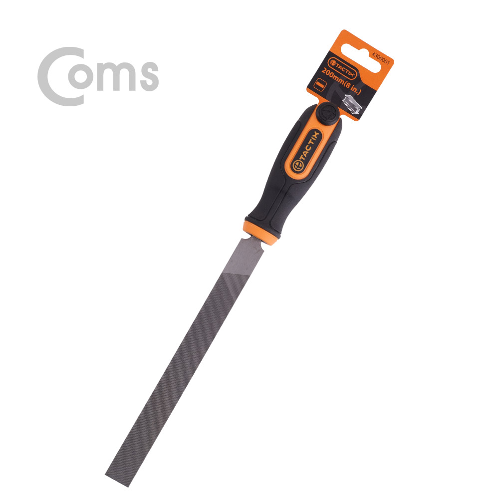 Coms TACTIX 철공용줄 / 200mm / 야스리 / 평줄 - 철공용/목공용