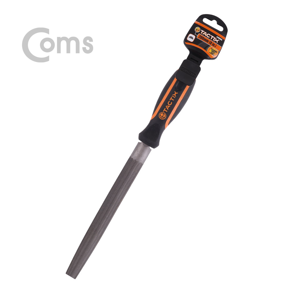 Coms TACTIX 철공용줄 / 200mm / 야스리 / 반원줄 - 철공용/목공용