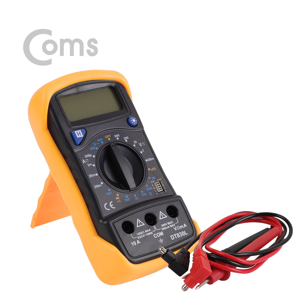 Coms 테스터기(디지털), LCD 창 - 멀티테스터-전압/전류/저항등 8개 항목
