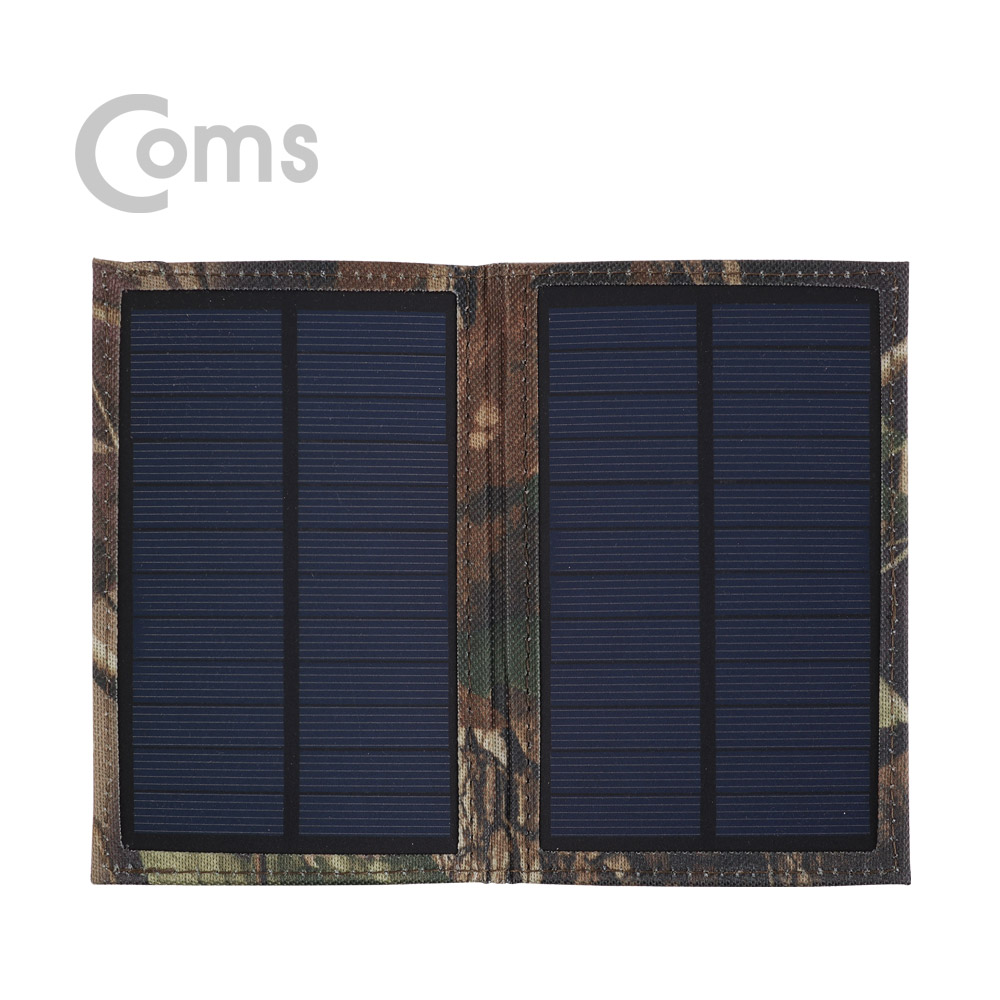 Coms 접이식 태양광 충전기 3W 패널, 5V/500mA