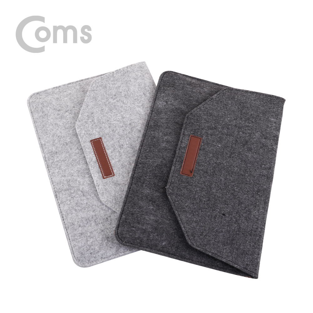 Coms 펠트 노트북 파우치 / 노트북 가방 / 슬림형 / 13.3형 / Gray