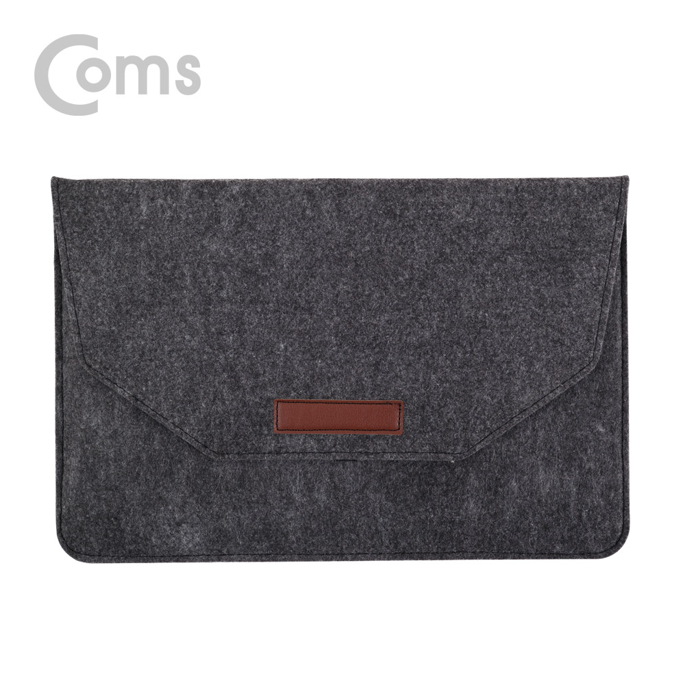 Coms 펠트 노트북 파우치 / 노트북 가방 / 슬림형 / 15.4형 / Dark Gray