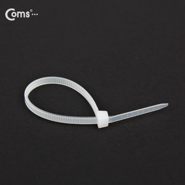 Coms 케이블 타이(1봉/100pcs) CHS-3 흰색, 100mm x 3mm
