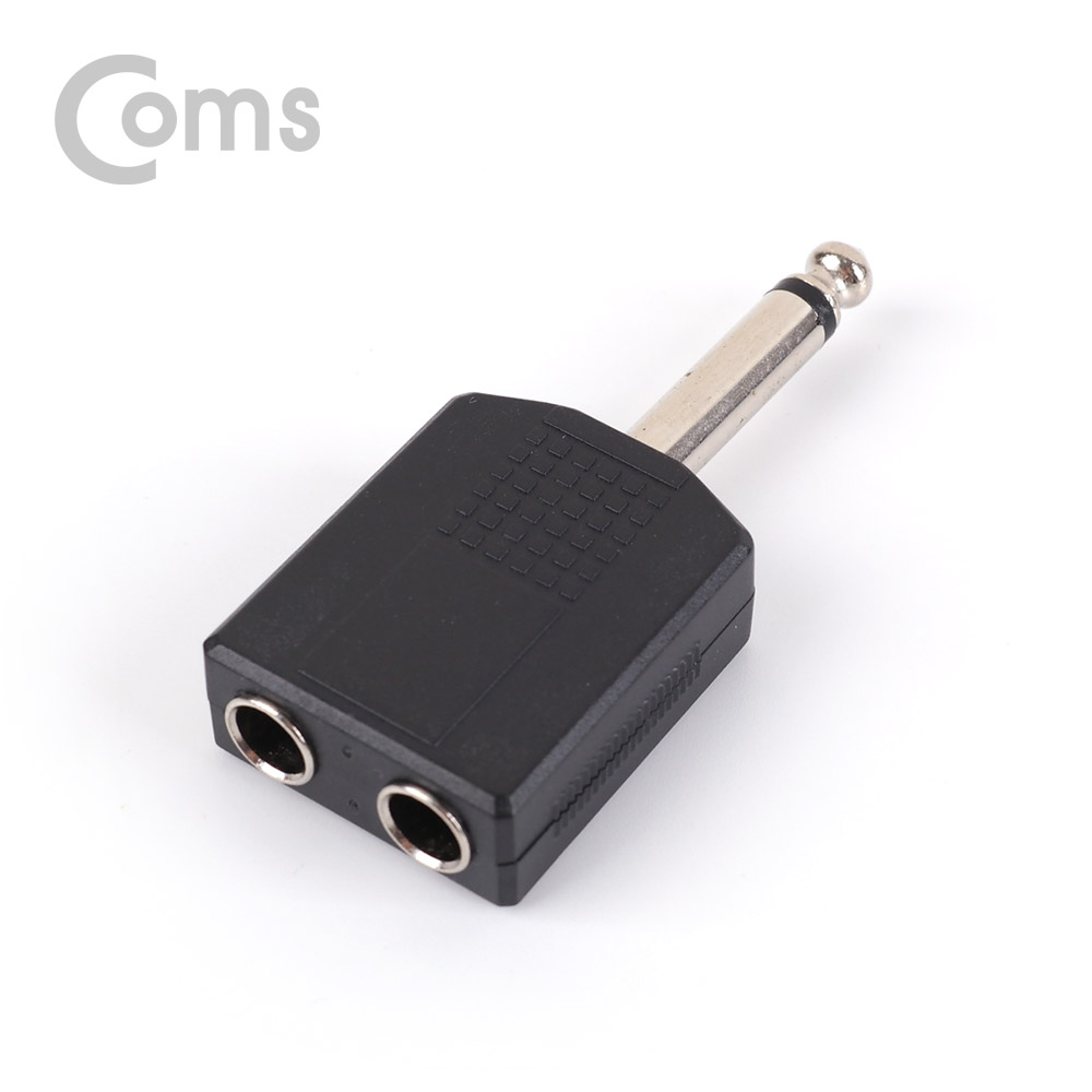 Coms 모노 젠더 Y형(6.5 Mono(M)/6.5 Mono(F) x 2)/Mono