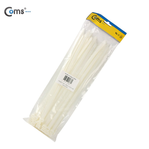 Coms 케이블 타이(50pcs), CHS-8 * 300/흰색, 300mm x 8mm