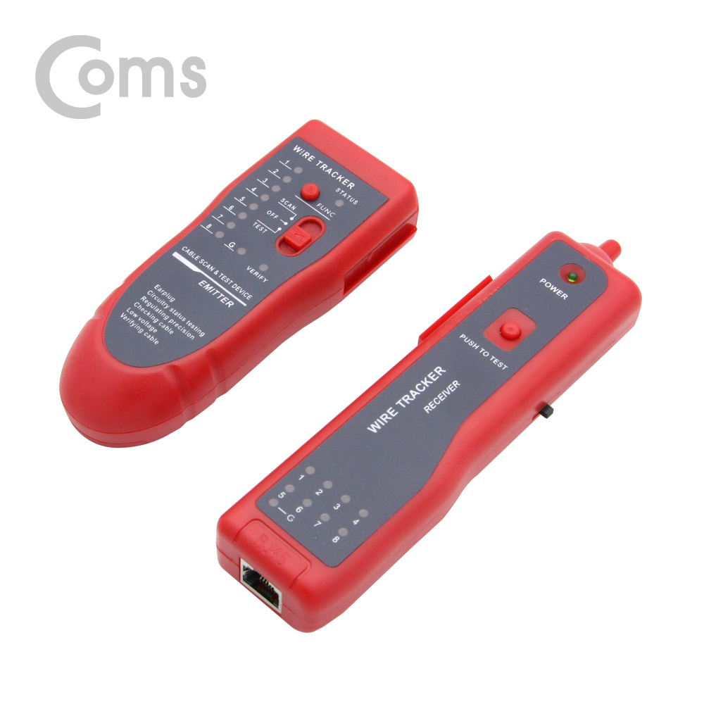 Coms 테스터기(케이블 탐지용), Red / 전원, 각종통신용