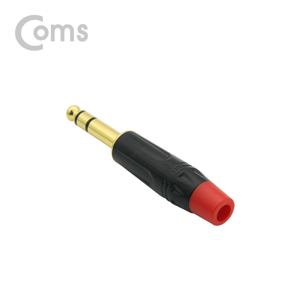 Coms 컨넥터 / 커넥터-스테레오 6.3 수/Gold - Black/Red