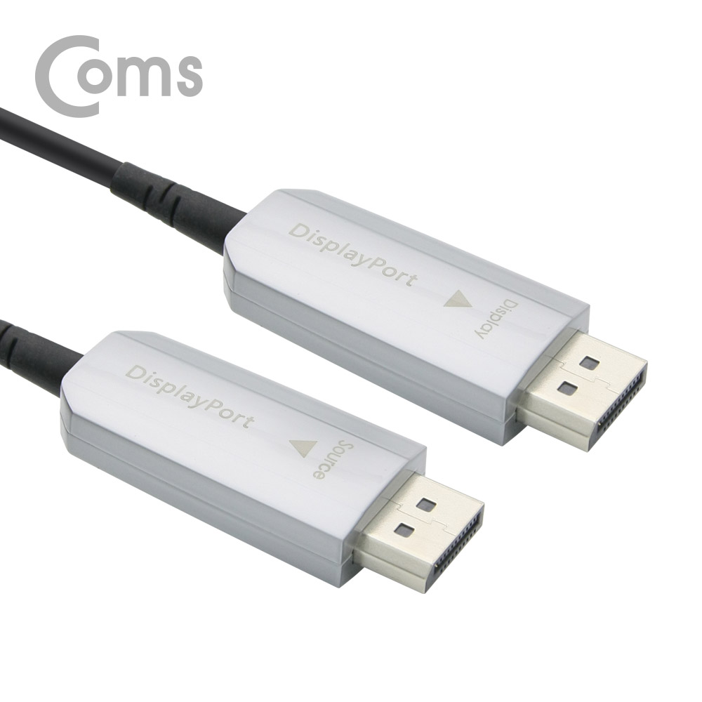 Coms 디스플레이포트 v1.4 광 케이블 50M, DP v1.4 AOC 8K@60Hz/4K@120Hz UHD/DisplayPort