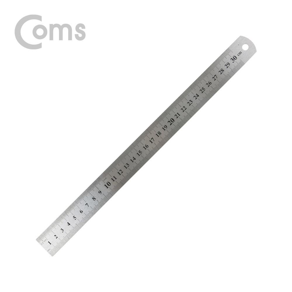 Coms 스틸자 / 철자 / 쇠자 / 철제 / 스테인리스 - 소형 / 30cm