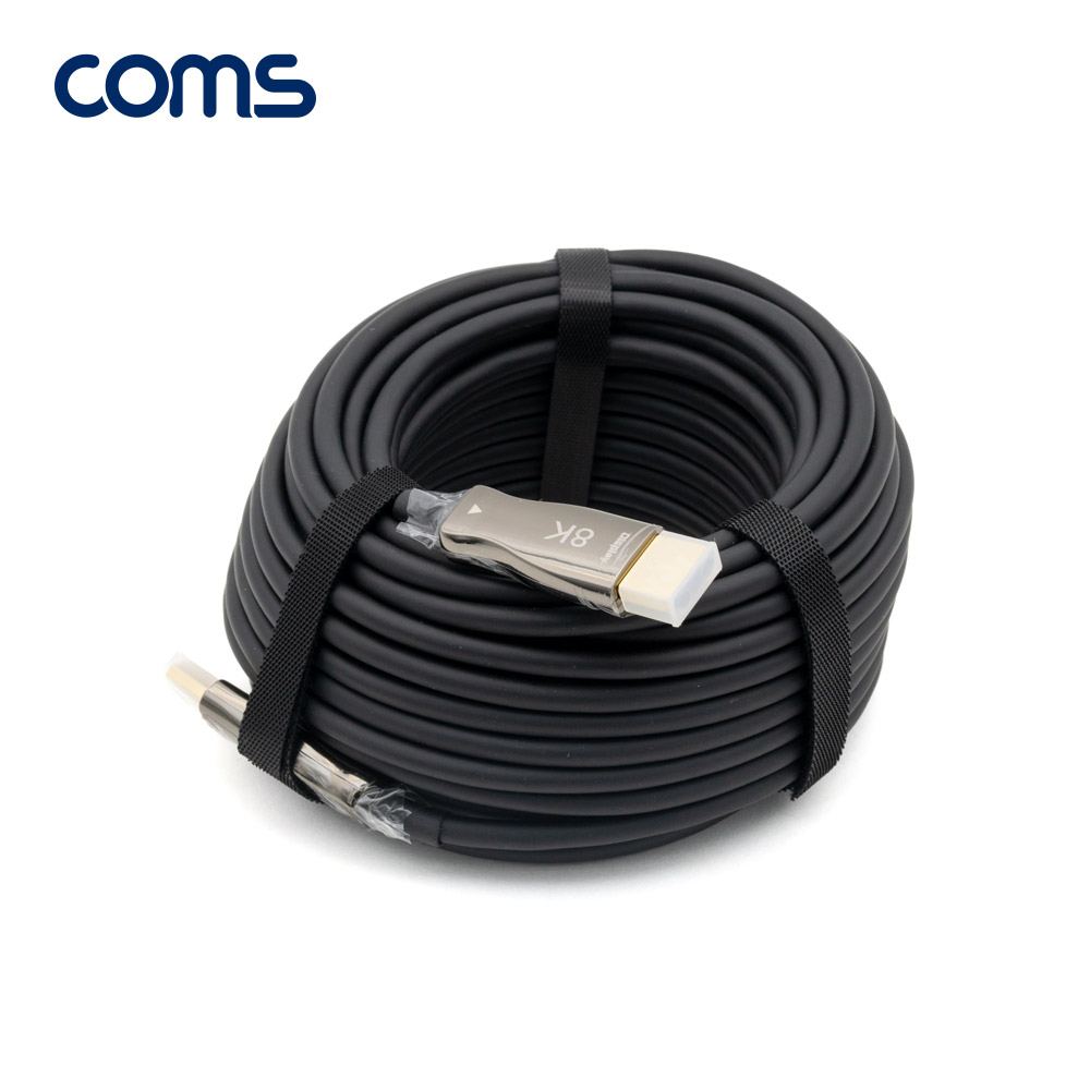 Coms HDMI 2.1 AOC 리피터 광케이블 15M / 8K@60Hz, 최대4K@120Hz