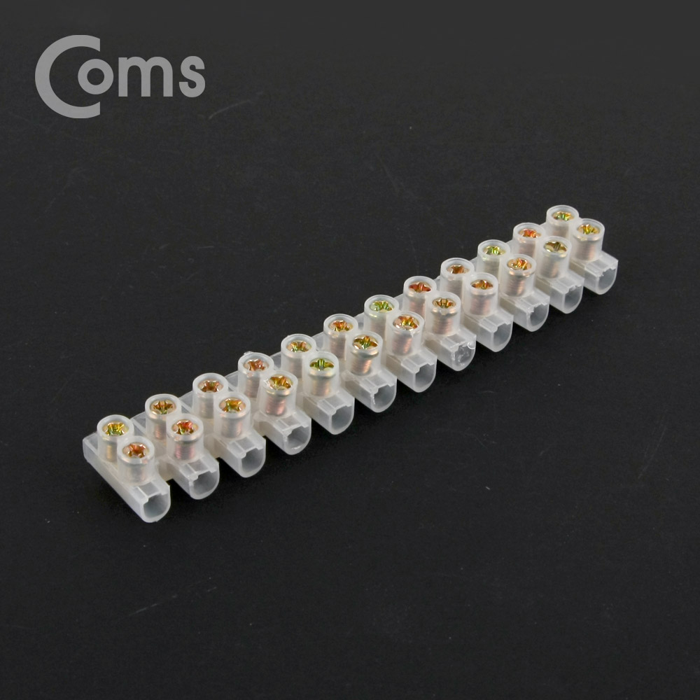 Coms 터미널 블록, 와이어 커넥터용 12P (중형) / 120mm X 20mm X 14mm / DC 전원 전용