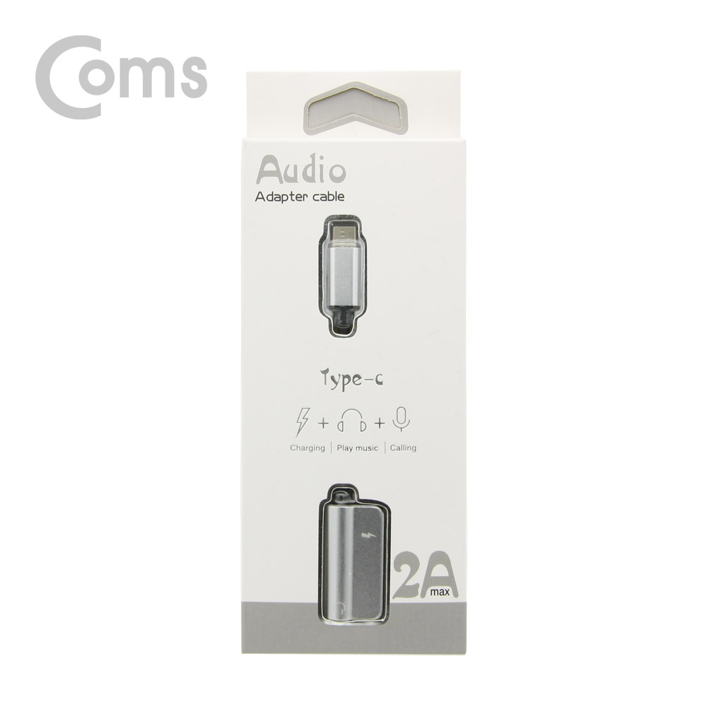 Coms USB 3.1(Type C) 듀얼젠더 12cm / 충전+AUX / 화웨이, 샤오미 전용 (국내폰 사용불가)