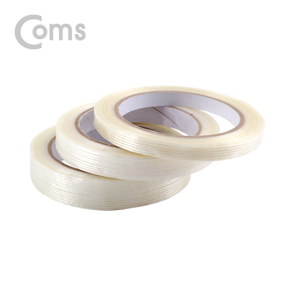 Coms 필라멘트 테이프 10mm x 25M / 접착 테이프(강력)