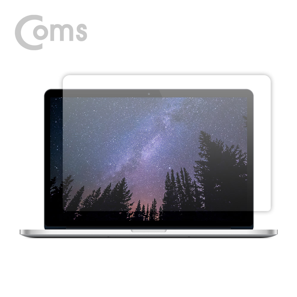 Coms 맥북 스크린 가이드(투명), 액정 보호필름, Macbook Air 13형, 맥북 에어 13형