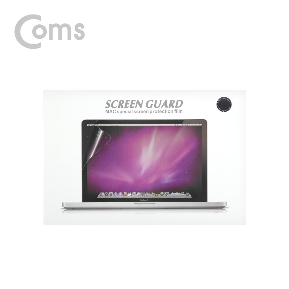 Coms 맥북 스크린 가이드(투명), 액정 보호필름, Macbook Retina 12형, 맥북 레티나 12형