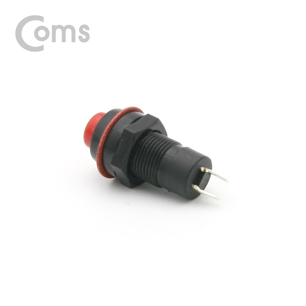 Coms 제작용 전원 스위치(On/Off), 원형 푸쉬온 스위치, 0.5mm, 2선, 31mm X 15mm