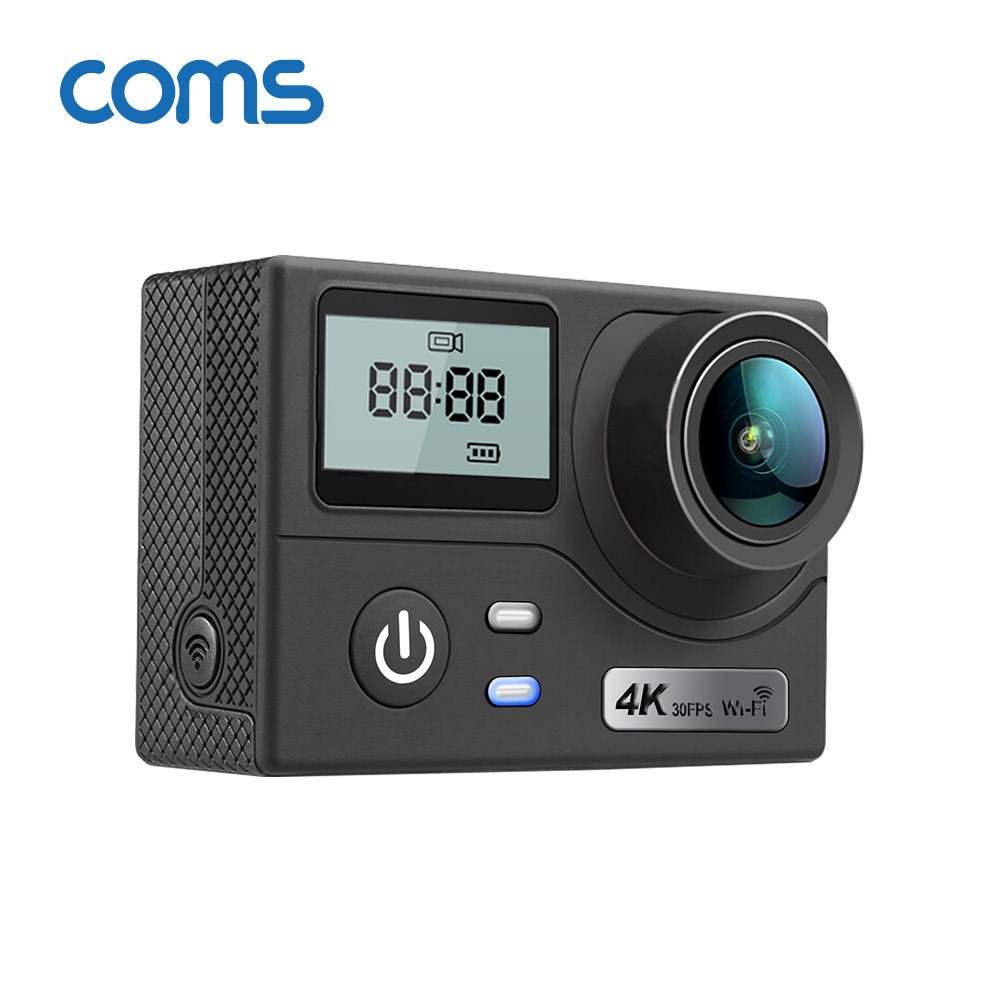 Coms 액션캠 4K 30FPS / 16MP / 블랙박스모드 / 무선리모콘 지원 / 스마트폰 연동