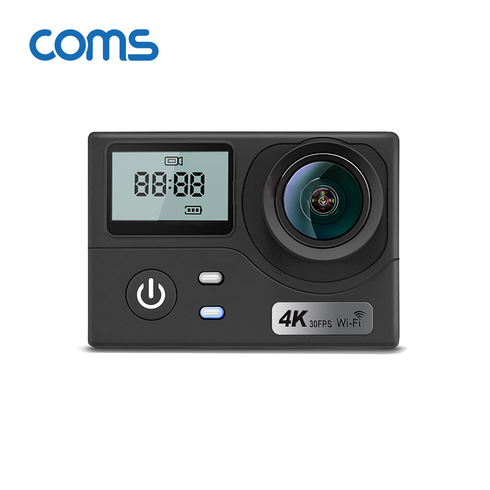 Coms 액션캠 4K 30FPS / 16MP / 블랙박스모드 / 무선리모콘 지원 / 스마트폰 연동
