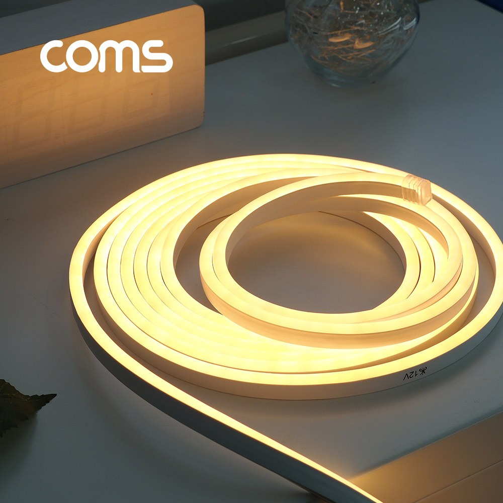 Coms 줄/띠형 LED 슬림형 세트 5M, Yellow(전구색)
