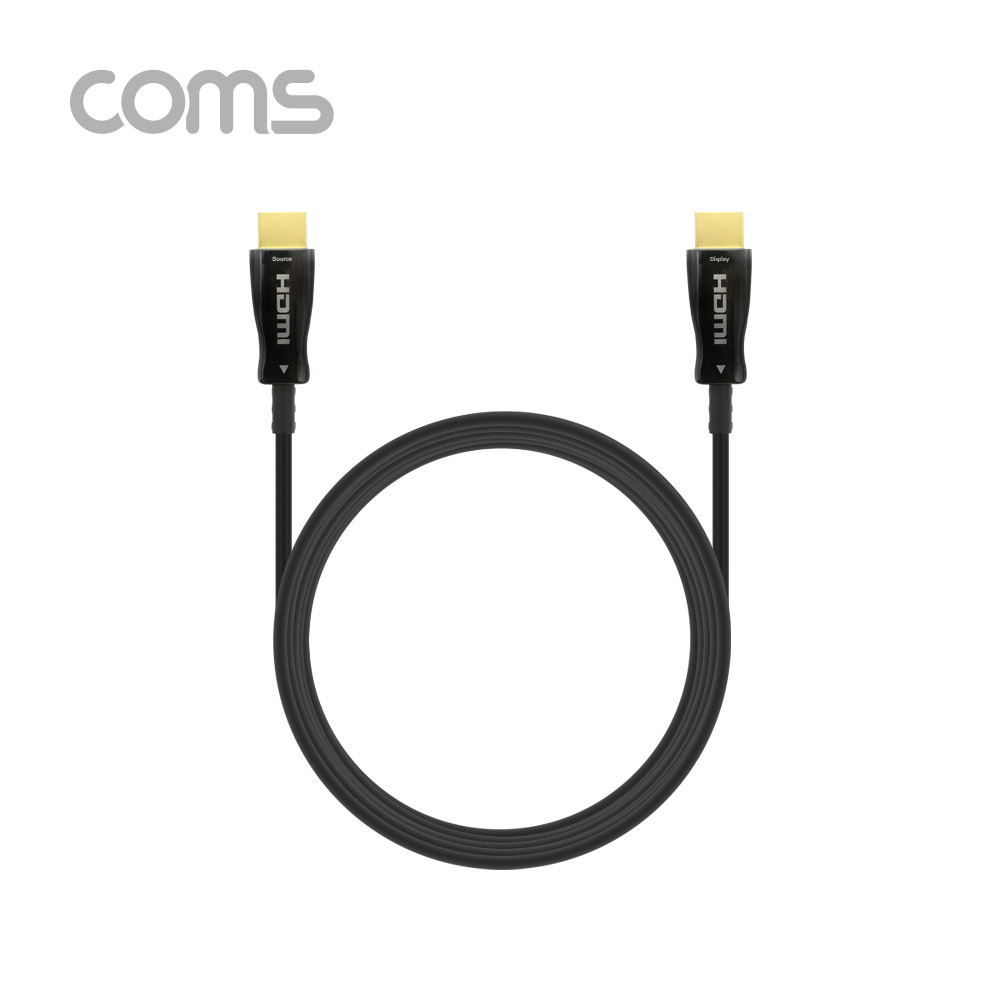 Coms HDMI 2.0 리피터 광 케이블(Optical + Coaxial) 10M / 4K2K@60Hz 지원, 4:4:4