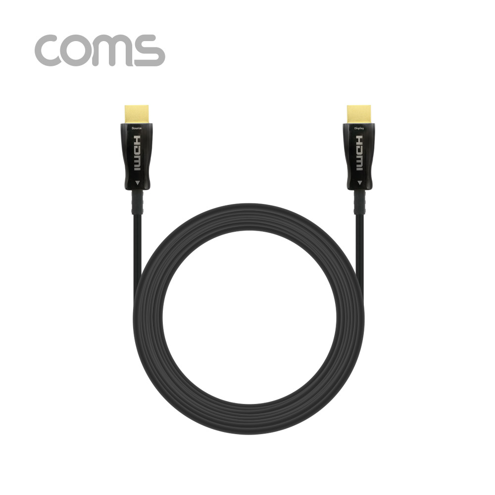 Coms HDMI 2.0 리피터 광 케이블(Optical + Coaxial) 30M / 4K2K@60Hz 지원, 4:4:4