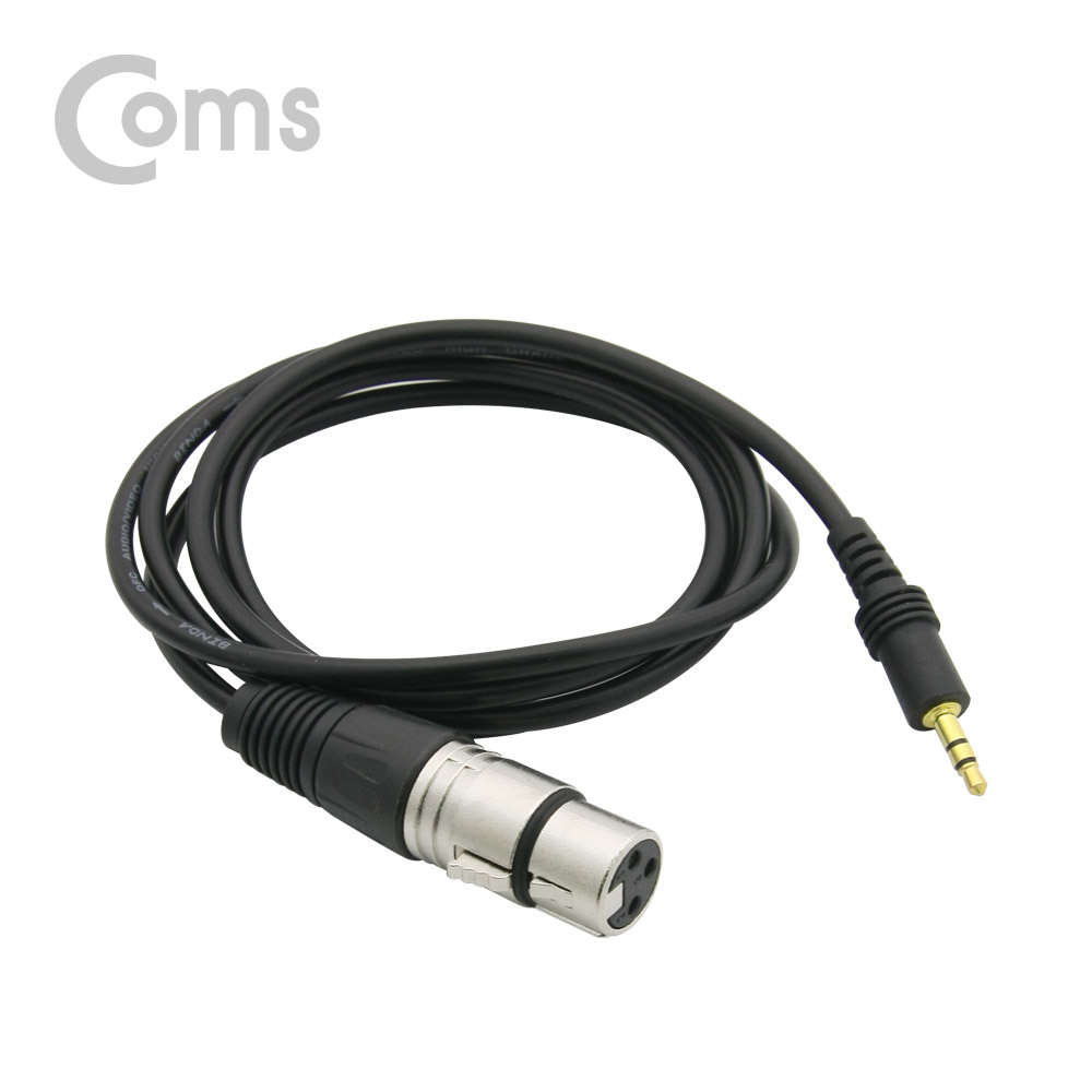 Coms 캐논 변환 케이블 1.3M 캐논 F/ ST(Stereo) 3.5 M
