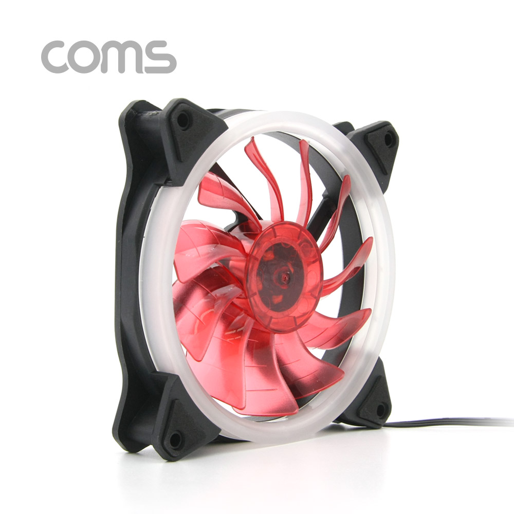 Coms 쿨러 케이스용 CASE, 120mm, Red LED, Cooler