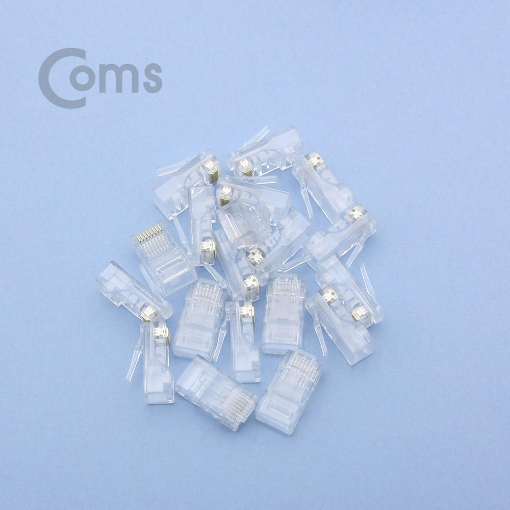 Coms 플러그(RJ45) (8P8C/100EA) / CAT6  / UTP/ 3Prong(접지력우수)