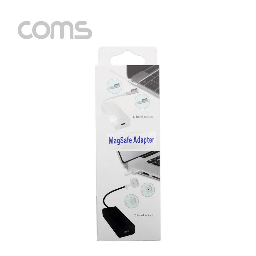 Coms 맥북 젠더(Type C), 60W/T 헤드 Macbook 5 P /Type C F / 맥세이프 / Magsafe