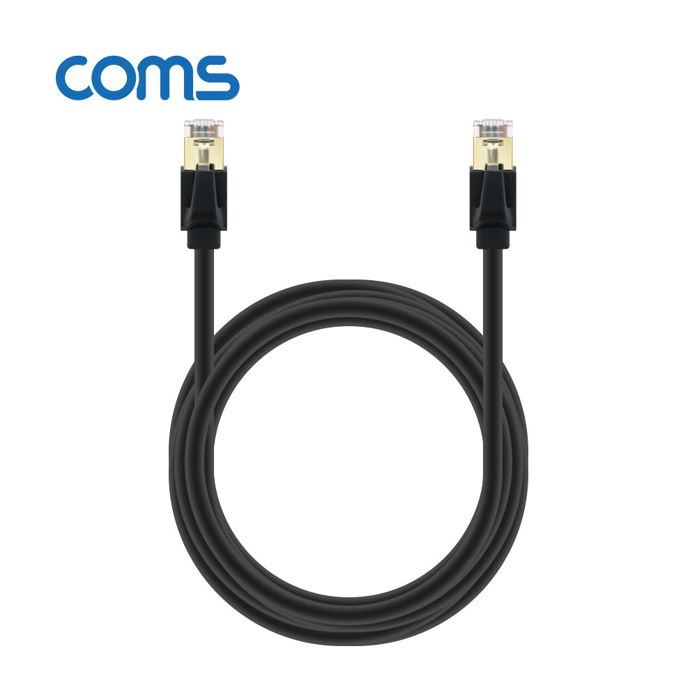 Coms 기가비트 랜케이블(Direct/Cat 8) 5M / LAN / 40Gbps / 26AWG / Fluke Test