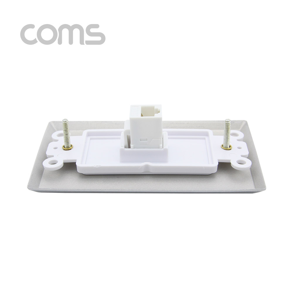 Coms  월 플레이트 - RJ45 1P / 알루미늄 PLATE