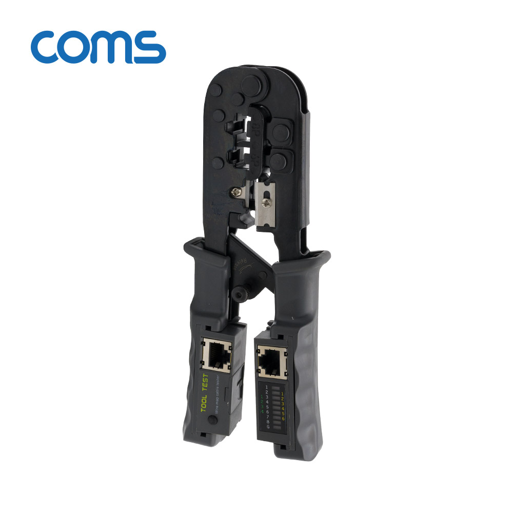 Coms 멀티 모듈러 크림핑 랜툴/랜선 테스터기/RJ45, RJ12, RJ11/Lan Tester