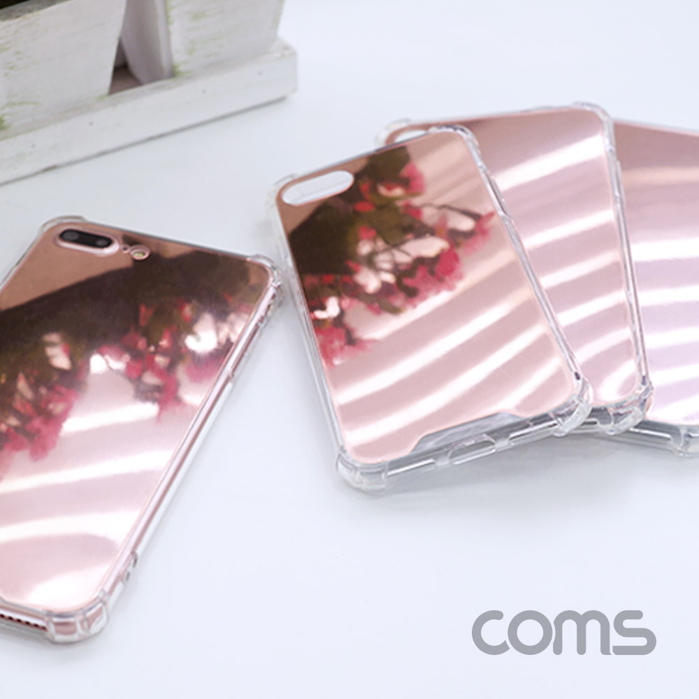 Coms 스마트폰 케이스(거울 / 미러) iOS 8 Plus / 로즈골드