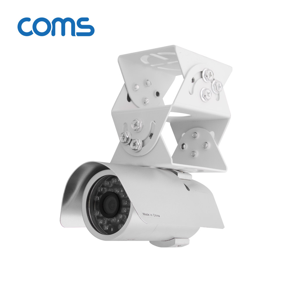 Coms CCTV용 거치대(White / 상하 좌우 각도조절용)