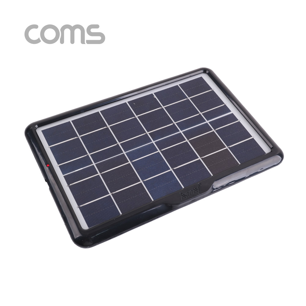 Coms 태양광 충전기 6W 패널, 6V/1A