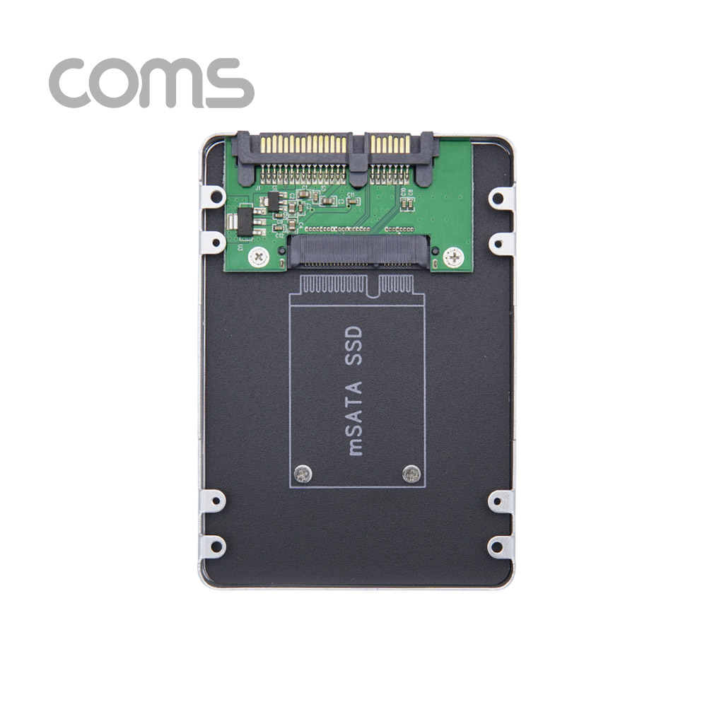 Coms SATA 변환 컨버터 / mSATA to SATA / 2.5형 / 알루미늄 케이스