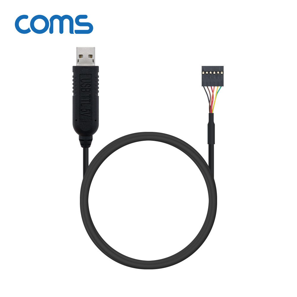 Coms USB to TTL(6P Housing) 5V 케이블 1.8M