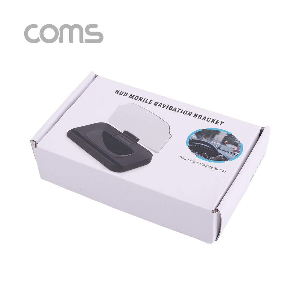 Coms 차량용 HUD 헤드업 디스플레이 스마트폰 리플렉터 거치대/스마트폰 내비게이션 거치대