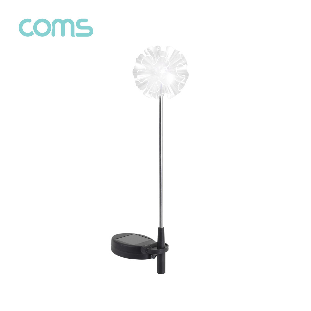 Coms 태양광 LED 정원등 / 꽃잎형 / 600mAh