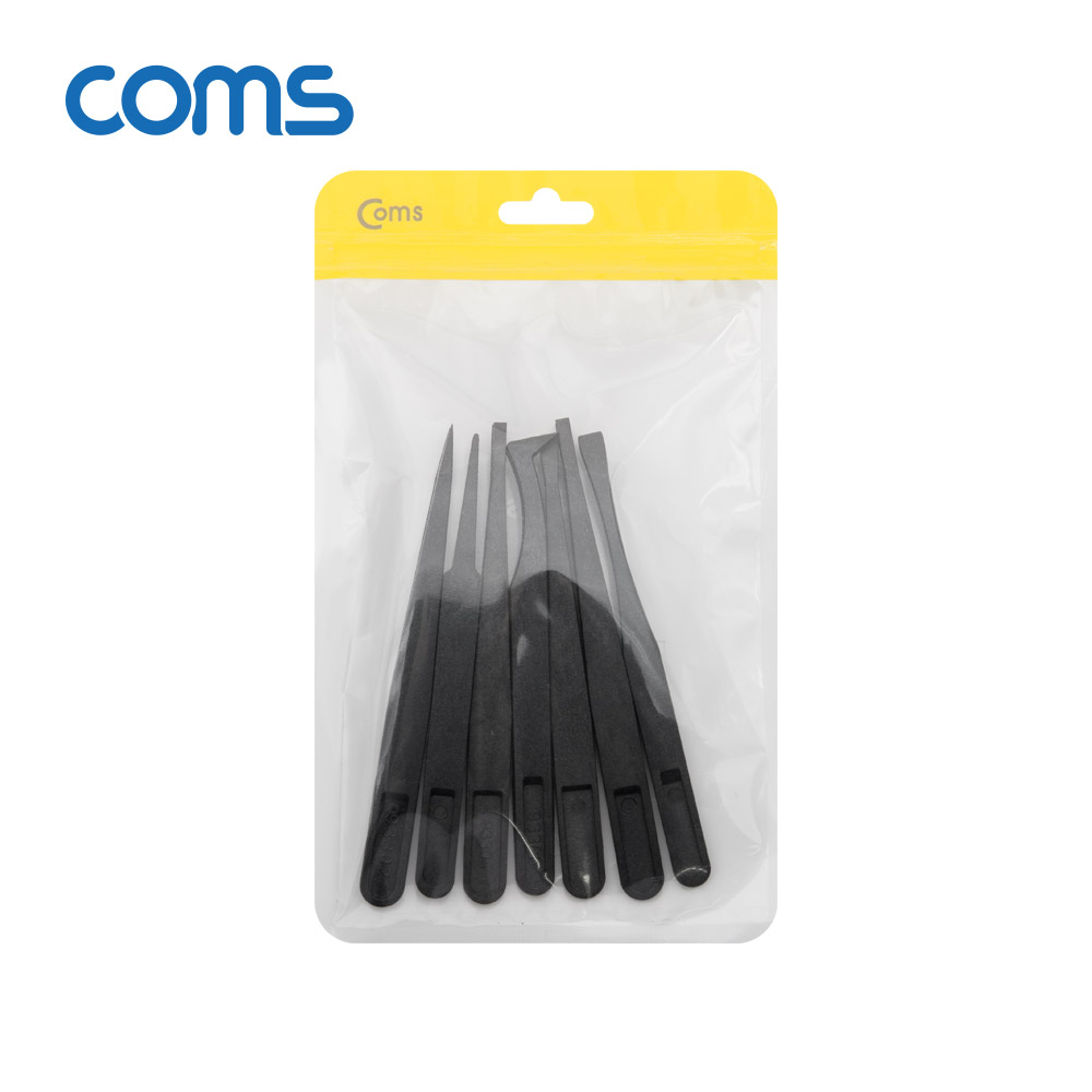 Coms 정전기 방지 플라스틱 핀셋/집게 7종 세트(7pcs)