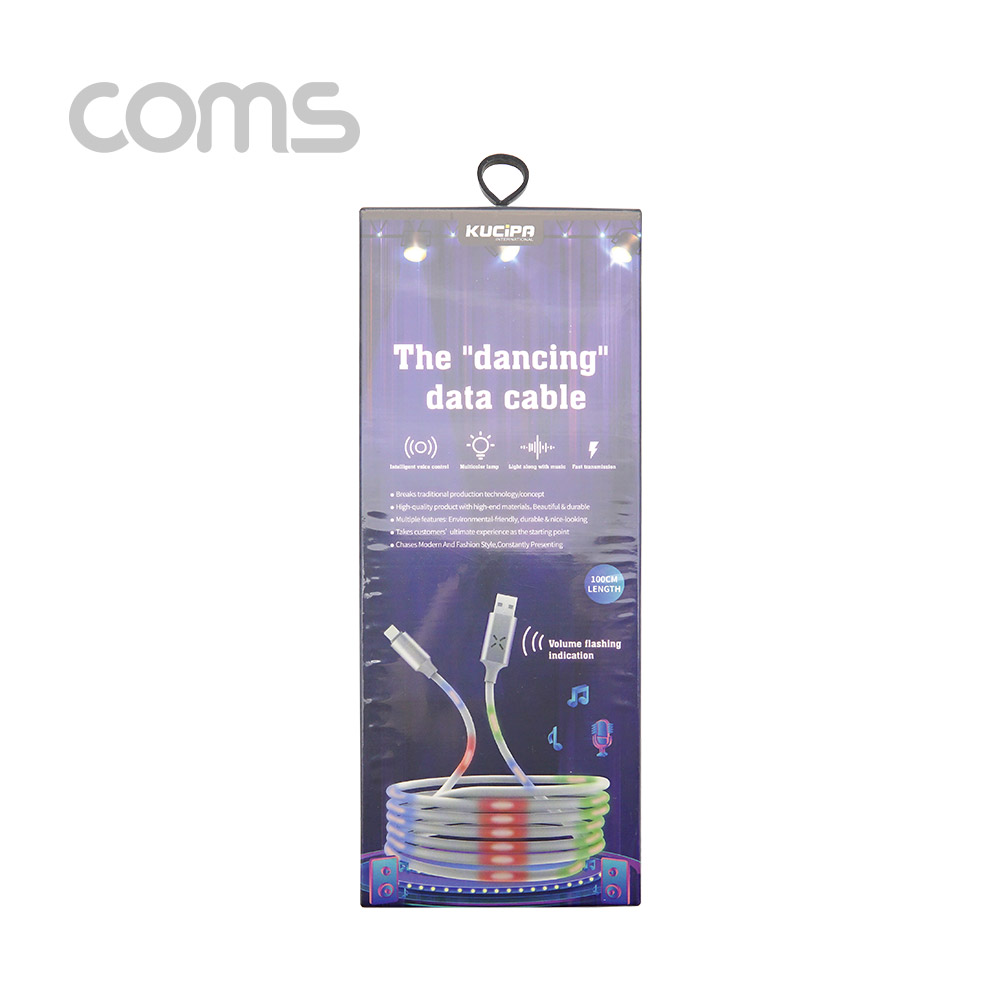 Coms iOS 8P 케이블 /  오디오 인식/LED / 8핀(8PIN) / LED