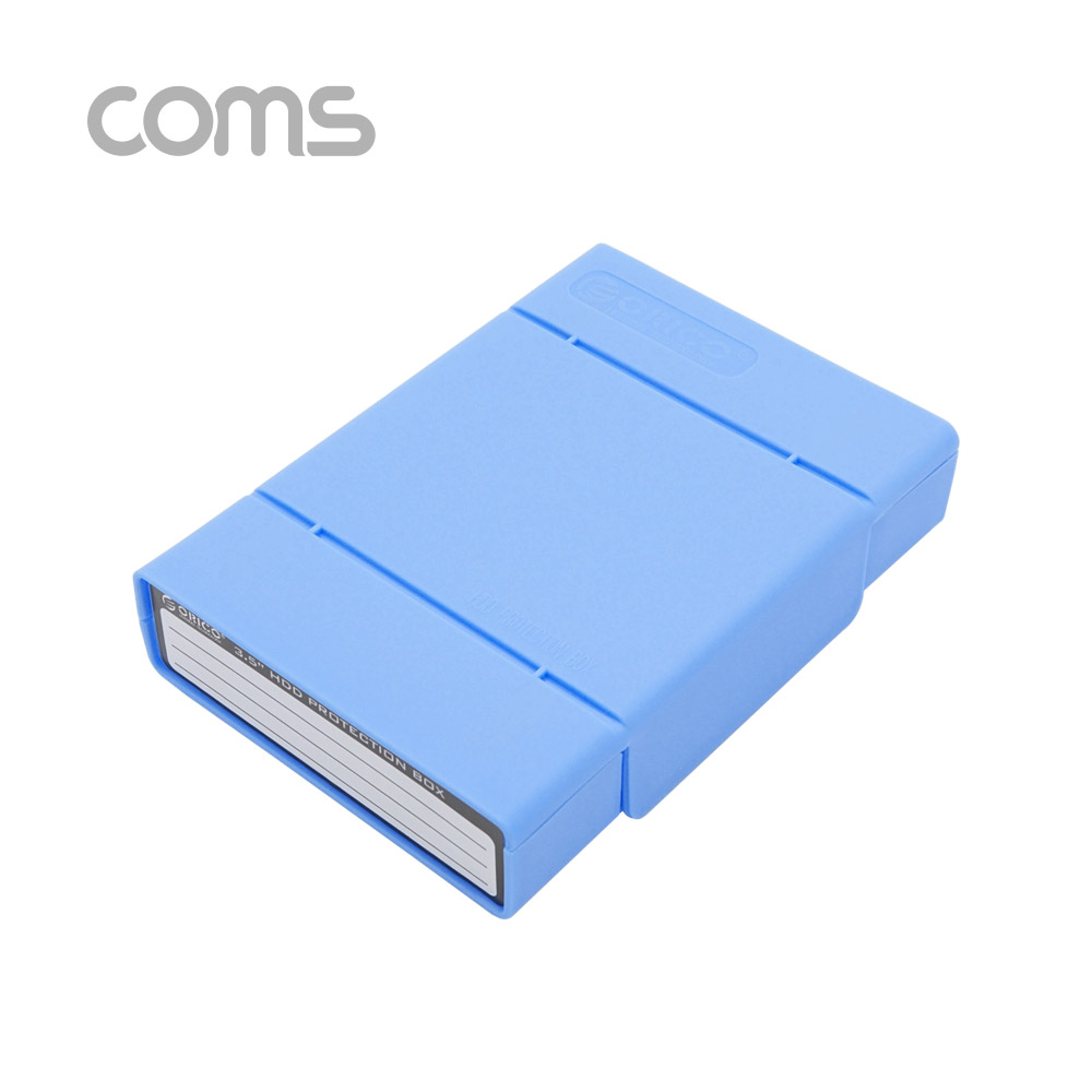 Coms HDD 케이스(3.5형) Blue, 보관 케이스